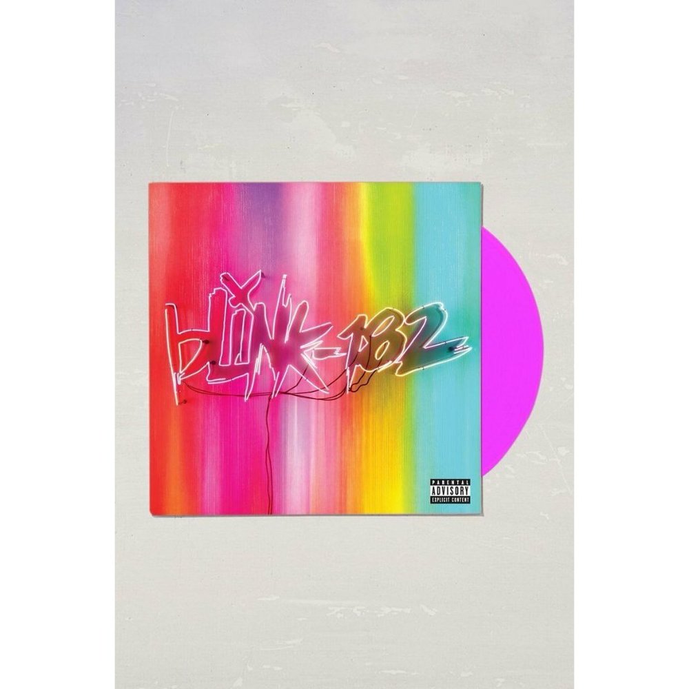 Blink 182 Nine LP Limited Neon Magenta Vinyl Record Album New Sealed